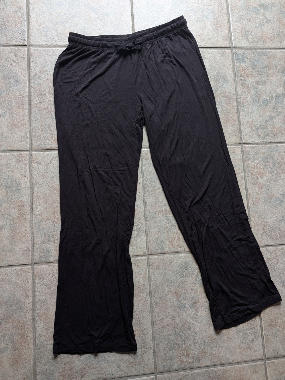 Kyte Baby Women's Adult Bamboo Wide-Leg Lounge Pajama Pants Black